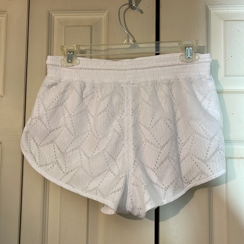 Free People FP Movement White Athletic Shorts Drawstring Waistband Small Y2K? - Picture 8 of 16
